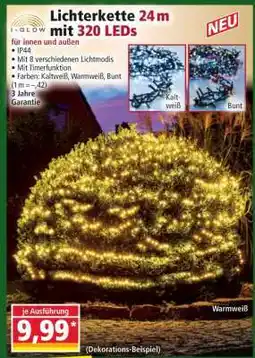 Norma Lichterkette 24m mit 320 LEDs Angebot