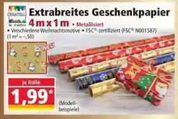 Norma Extrabreites Geschenkpapier Angebot