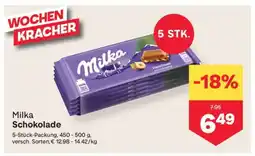 MPreis MILKA SCHOKOLADE Angebot