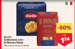 MPreis Barilla Collezione oder Al Bronzo Pasta Angebot