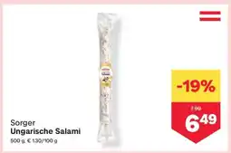 MPreis Sorger Ungarische Salami Angebot