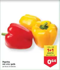 MPreis Paprika rot oder gelb Angebot
