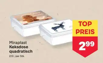 MPreis Miraplast Keksdose quadratisch Angebot