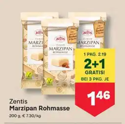 MPreis Zentis Marzipan Rohmasse Angebot