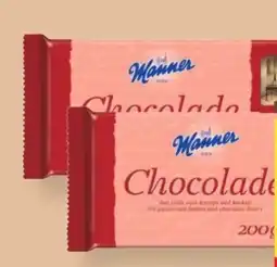 MPreis Manner Haushaltsschokolade Angebot