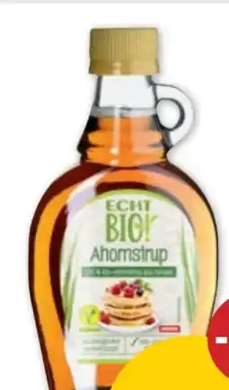 PENNY Echt Bio Ahornsirup Angebot