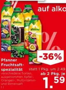 Unimarkt Pfanner Fruchtsäfte spezialität Angebot