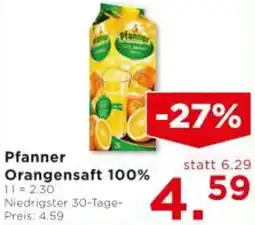 Unimarkt Pfanner Orangensaft 100% Angebot