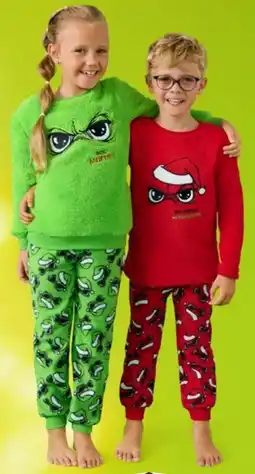 Woolworth Weihnachtsmuffel Kinder Fleece-Pyjama Angebot