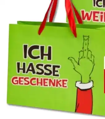 Woolworth Weihnachtsmuffel Geschenktasche Angebot