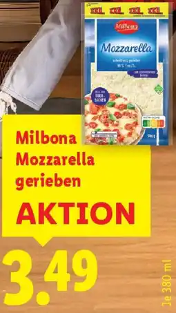 Lidl Milbona Mozzarella gerieben Angebot
