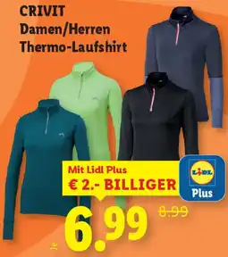 Lidl CRIVIT Damen/Herren Thermo-Laufshirt Angebot