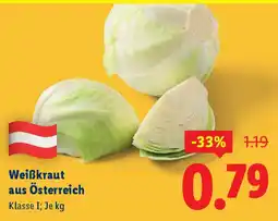 Lidl Weißkraut aus Österreich Angebot