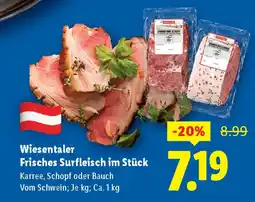 Lidl Wiesentaler Frisches Surfleisch im Stück Angebot
