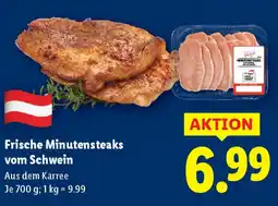 Lidl Frische Minutensteaks Angebot