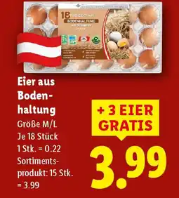 Lidl Eier aus Boden- haltung Angebot