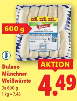 Lidl Dulano Münchner Weißwürste Angebot