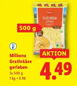 Lidl Milbona gratinkäse gerieben Angebot
