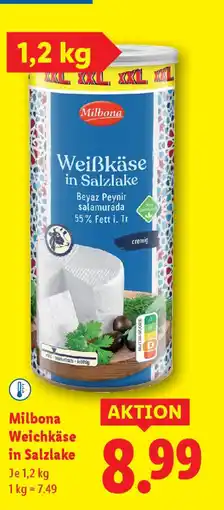 Lidl Milbona weichkäse in salzlake Angebot