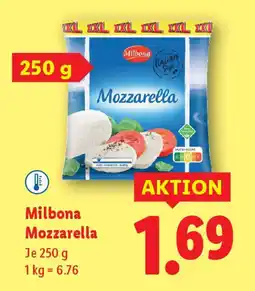 Lidl Milbona mozzarella Angebot