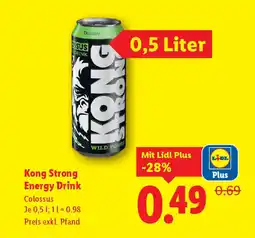 Lidl Kong Strong Energy Drink Angebot
