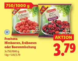 Lidl Freshona himbeeren, erdbeeren oder beerenmischung Angebot