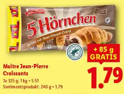 Lidl Maitre Jean-Pierre Croissants Angebot