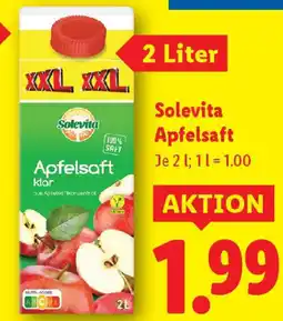 Lidl Solevita Apfelsaft Angebot