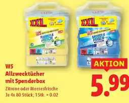 Lidl W5 Allzwecktücher mit Spenderbox Angebot