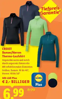 Lidl CRIVIT Damen/Herren Thermo-Laufshirt Angebot