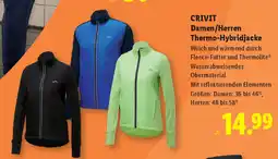 Lidl CRIVIT Damen/Herren Thermo-Hybridjacke Angebot