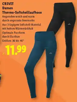 Lidl CRIVIT Damen Thermo-Softshelllaufhose Angebot