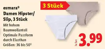 Lidl esmara Damen Hipster/ Slip Angebot