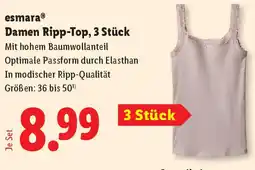 Lidl esmara Damen Ripp-Top Angebot