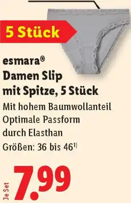 Lidl esmara Damen Slip mit Spitze Angebot