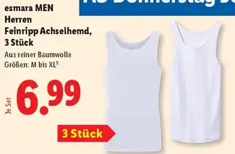 Lidl esmara MEN Herren Feinripp Achselhemd Angebot