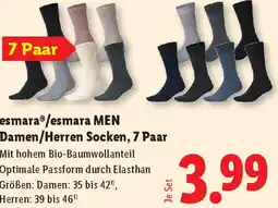 Lidl esmara/esmara MEN Damen/Herren Socken Angebot
