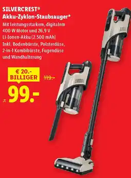 Lidl SILVERCREST Akku-Zyklon-Staubsauger Angebot