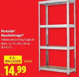 Lidl Parkside Haushaltsregal Angebot