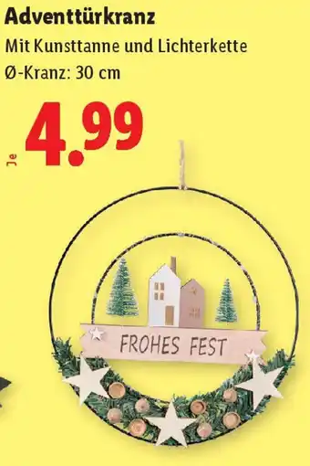 Lidl Adventtürkranz Angebot