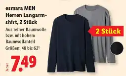 Lidl esmara MEN Herren Langarm- shirt Angebot