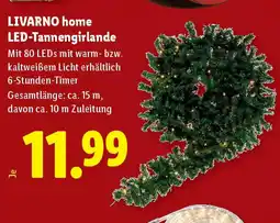 Lidl LIVARNO home LED-Tannengirlande Angebot