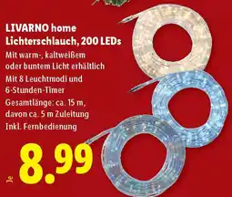 Lidl LIVARNO home Lichterschlauch, 200 LEDs Angebot
