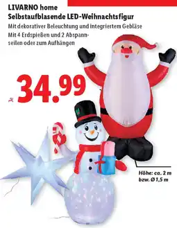 Lidl LIVARNO home Selbstaufblasende LED-Weihnachtsfigur Angebot