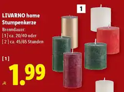 Lidl LIVARNO home Stumpenkerze Angebot