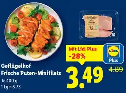 Lidl Geflügelhof Frische Puten-Minifilets Angebot