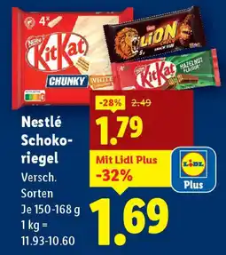 Lidl Nestlé Schoko- riegel Angebot