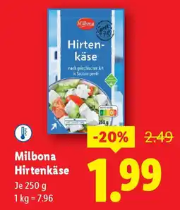 Lidl Milbora Hirtenkäse Angebot