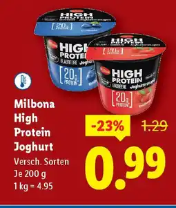 Lidl Milbona High Protein Joghurt Angebot