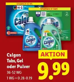 Lidl Calgon Tabs, Gel oder Pulver Angebot